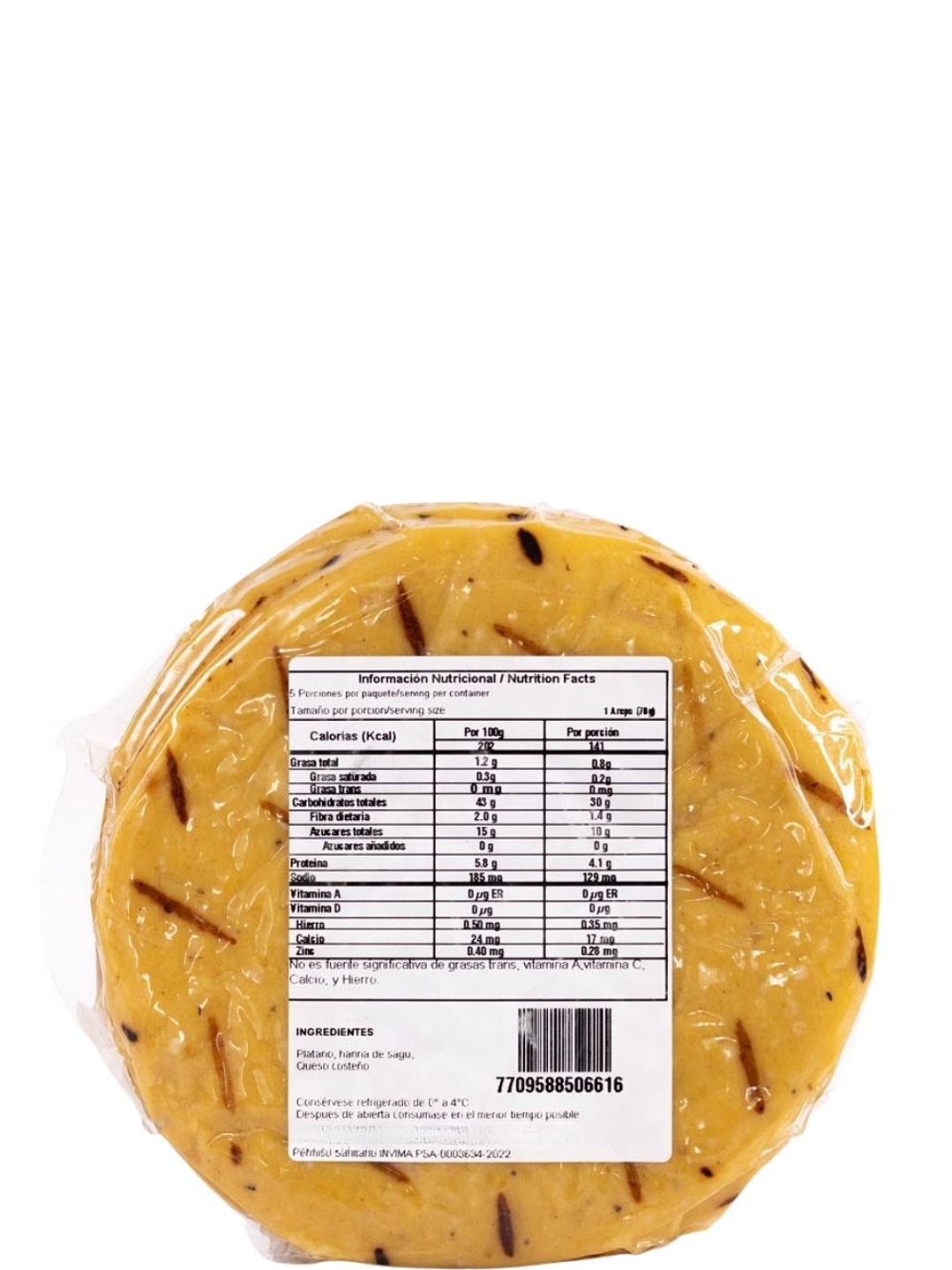 Arepas de Platano Maduro – 350g (Paquete x5 al vacío) Solo área metropolitana de Medellín 4