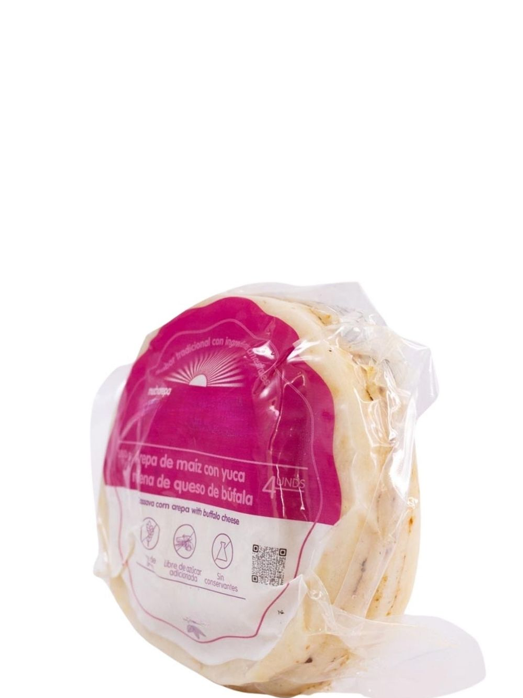 Arepas de Yuca con Queso de Búfala – 380g (Paquete x4 al vacío) Solo área metropolitana de Medellín 1