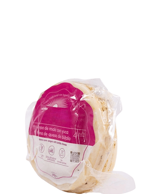 Arepas de Yuca con Queso de Búfala – 380g (Paquete x4 al vacío) Solo área metropolitana de Medellín | Minimo 5 unidades por pedido
