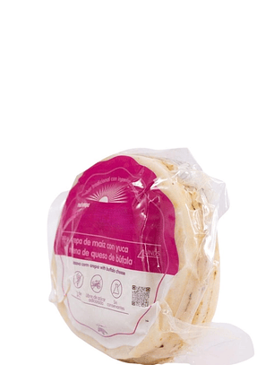 Arepas de Yuca con Queso de Búfala – 380g (Paquete x4 al vacío) Solo área metropolitana de Medellín