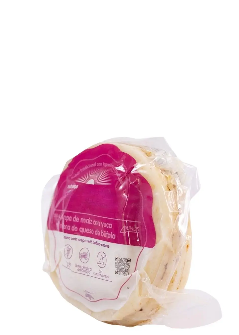 Arepas de Yuca con Queso de Búfala – 380g (Paquete x4 al vacío) Solo área metropolitana de Medellín | Minimo 5 unidades por pedido 1