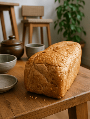 Pan integral artesanal con almendras y miel de maple | 430g sin azúcar refinada