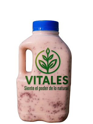 Yogurt Artesanal con Mora Natural 1 litro — Puro, Fresco y Vivo -- Con certificación sanitaria oficial