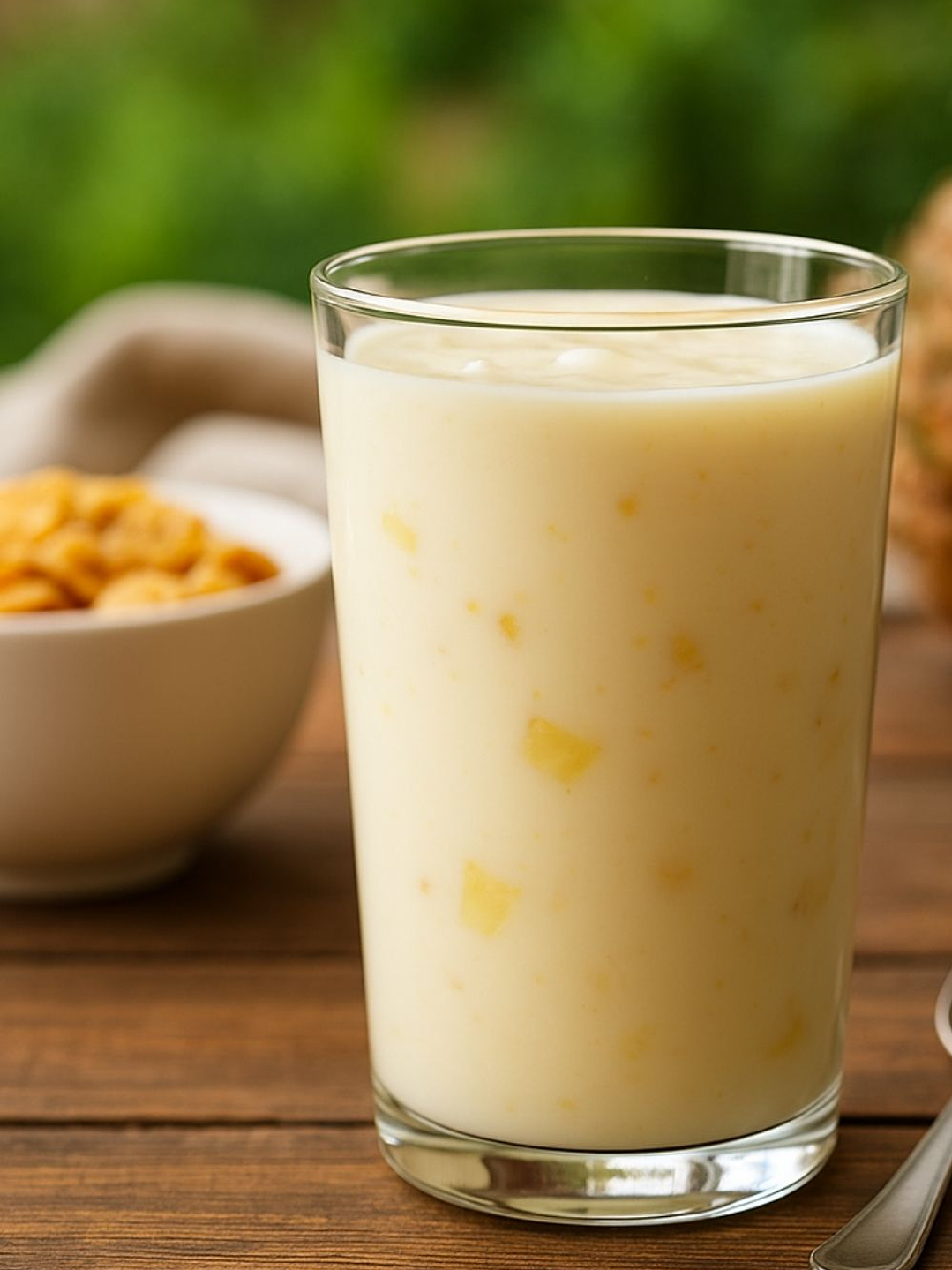 Yogurt Artesanal con Trozos de Piña 1 litro — Frescura Tropical en Cada Sorbo --Con certificación sanitaria oficial 2