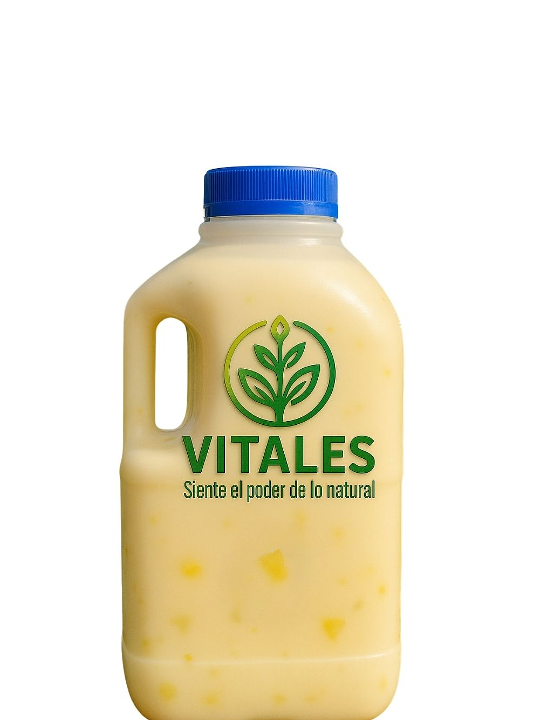 Yogurt Artesanal con Trozos de Piña 1 litro — Frescura Tropical en Cada Sorbo --Con certificación sanitaria oficial 1