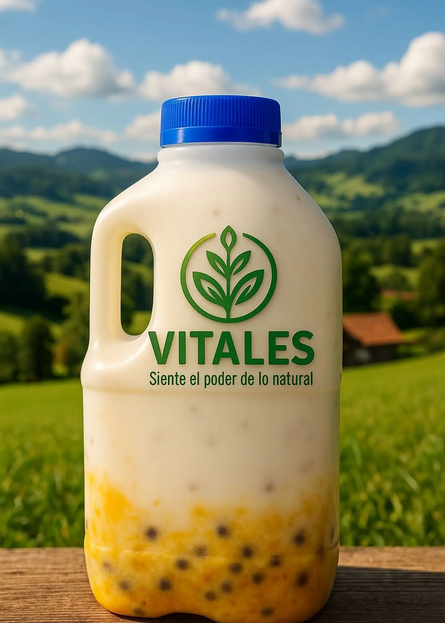 Yogurt Artesanal con Pulpa Natural de Maracuyá 1 litro— Tropical, Vivo y Hecho con Amor ----Con certificación sanitaria oficial 3