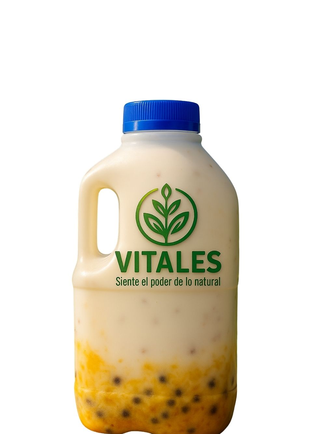 Yogurt Artesanal con Pulpa Natural de Maracuyá 1 litro— Tropical, Vivo y Hecho con Amor ----Con certificación sanitaria oficial 1