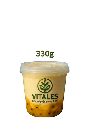 Yogurt griego artesanal con frutos amarillos | Natural, sin conservantes y sin colorantes |  330g (personal) --Con INVIMA