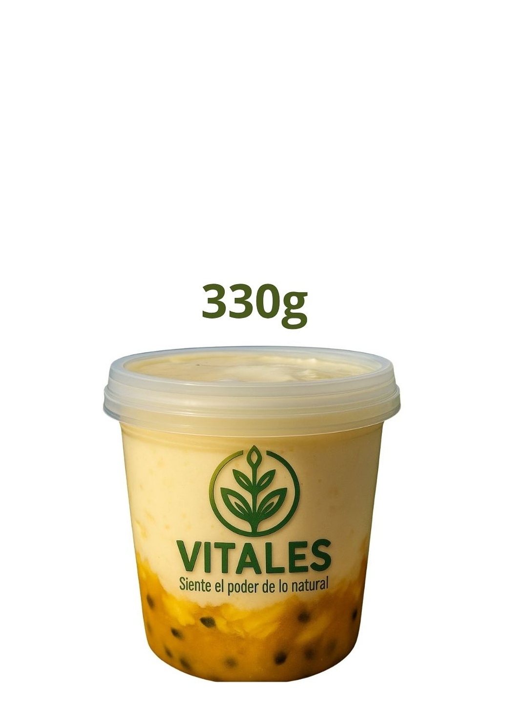 Yogurt griego artesanal con frutos amarillos | Natural, sin conservantes y sin colorantes |  330g (personal) --Con INVIMA 1