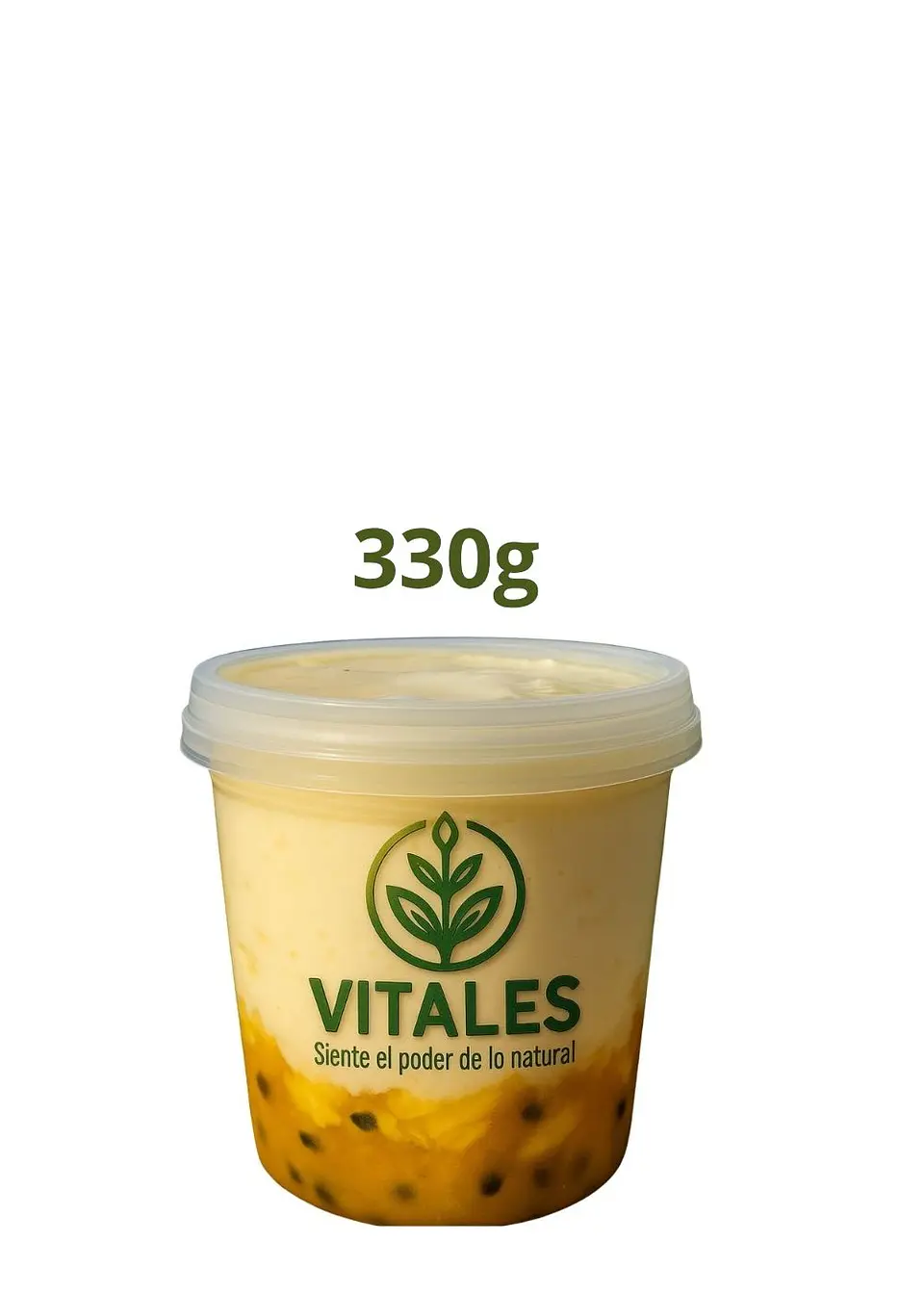 Yogurt griego artesanal con frutos amarillos | Natural, sin conservantes y sin colorantes |  330g (personal) --Con INVIMA 1