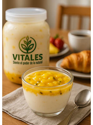 Yogurt griego artesanal con frutos amarillos | Natural, sin conservantes y sin colorantes |  330g (personal) --Con INVIMA