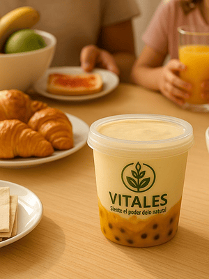 Yogurt griego artesanal con frutos amarillos | Natural, sin conservantes y sin colorantes |  1050g (Familiar) --Con INVIMA