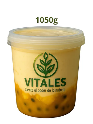 Yogurt griego artesanal con frutos amarillos | Natural, sin conservantes y sin colorantes |  1050g (Familiar) --Con INVIMA
