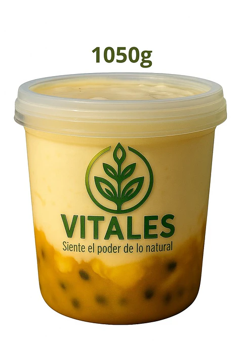 Yogurt griego artesanal con frutos amarillos | Natural, sin conservantes y sin colorantes |  1050g (Familiar) --Con INVIMA