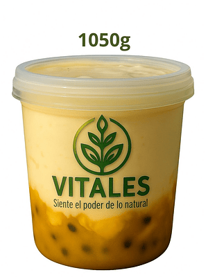 Yogurt griego artesanal con frutos amarillos | Natural, sin conservantes y sin colorantes |  1050g (Familiar) --Con INVIMA