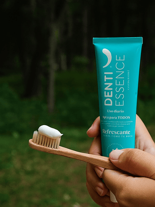 Crema Dental Natural sin Flúor 90g | Denti Essence – Sonrisa Sana y Refrescante con Extractos Botánicos