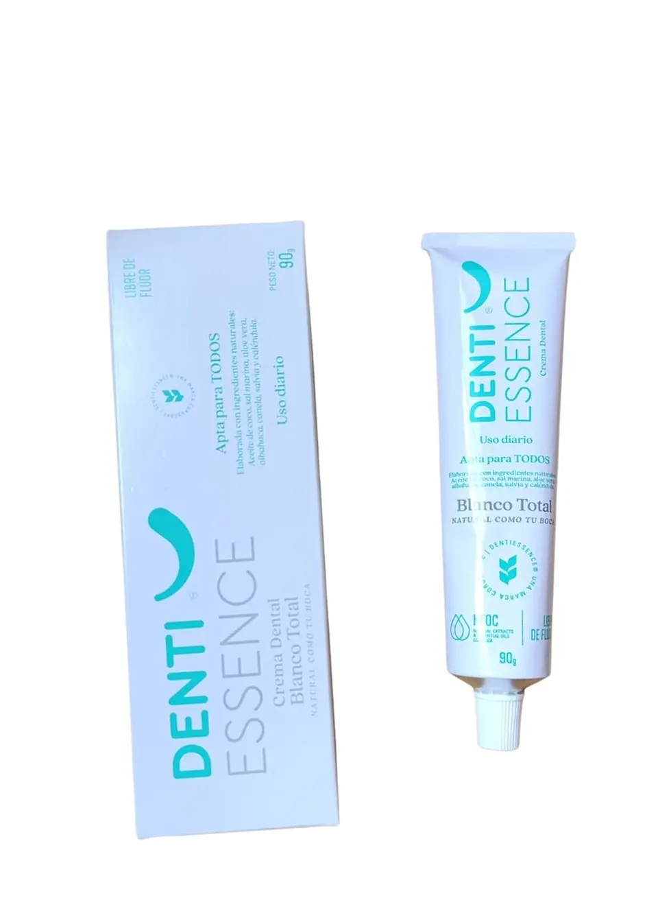 Crema Dental Natural Blanqueadora sin Flúor, parabenos, sulfatos y sabores artificiales 90g  | Blanco Total – Sonrisa Brillante y Natural 3