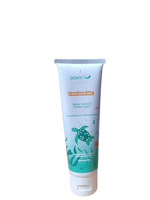 Crema Dental Natural para Niños 80g sabor natural frutos rojos – Sin Flúor, Sin Sulfatos, Sin Sabores Artificiales