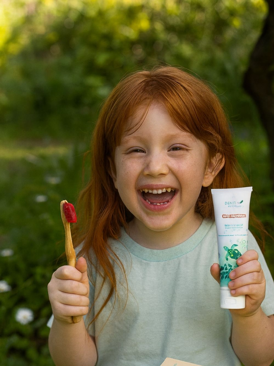 Crema Dental Natural para Niños 80g sabor natural frutos rojos – Sin Flúor, Sin Sulfatos, Sin Sabores Artificiales 2