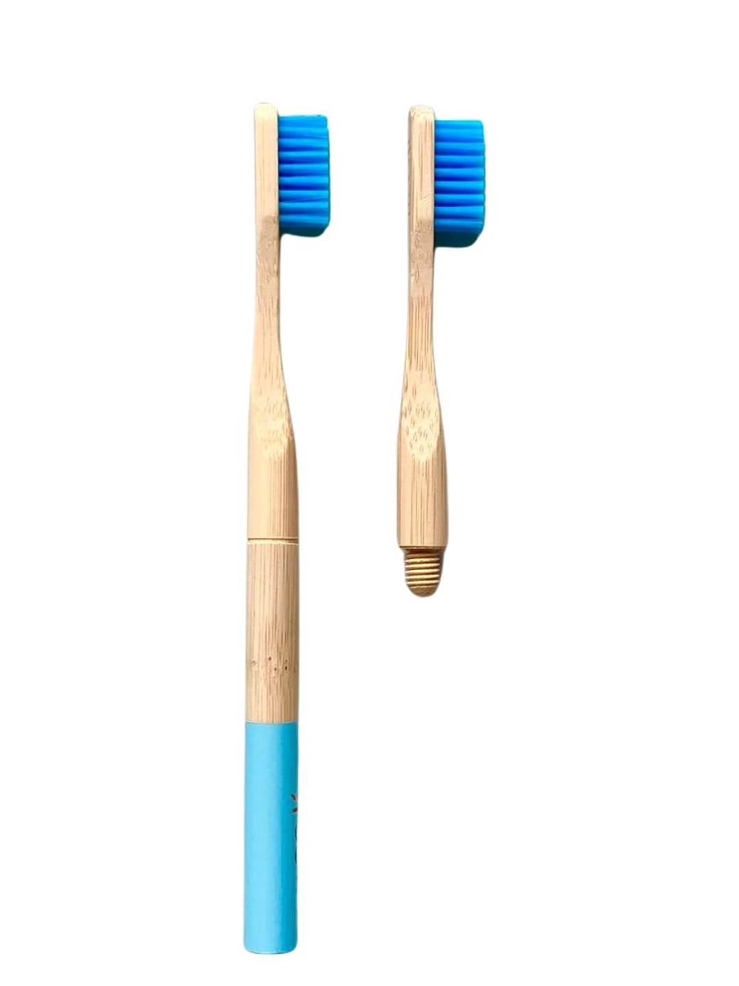 Cepillo Dental de Bambú Redondo Intercambiable + 1 repuesto  – Limpieza consciente, sonrisa natural 1