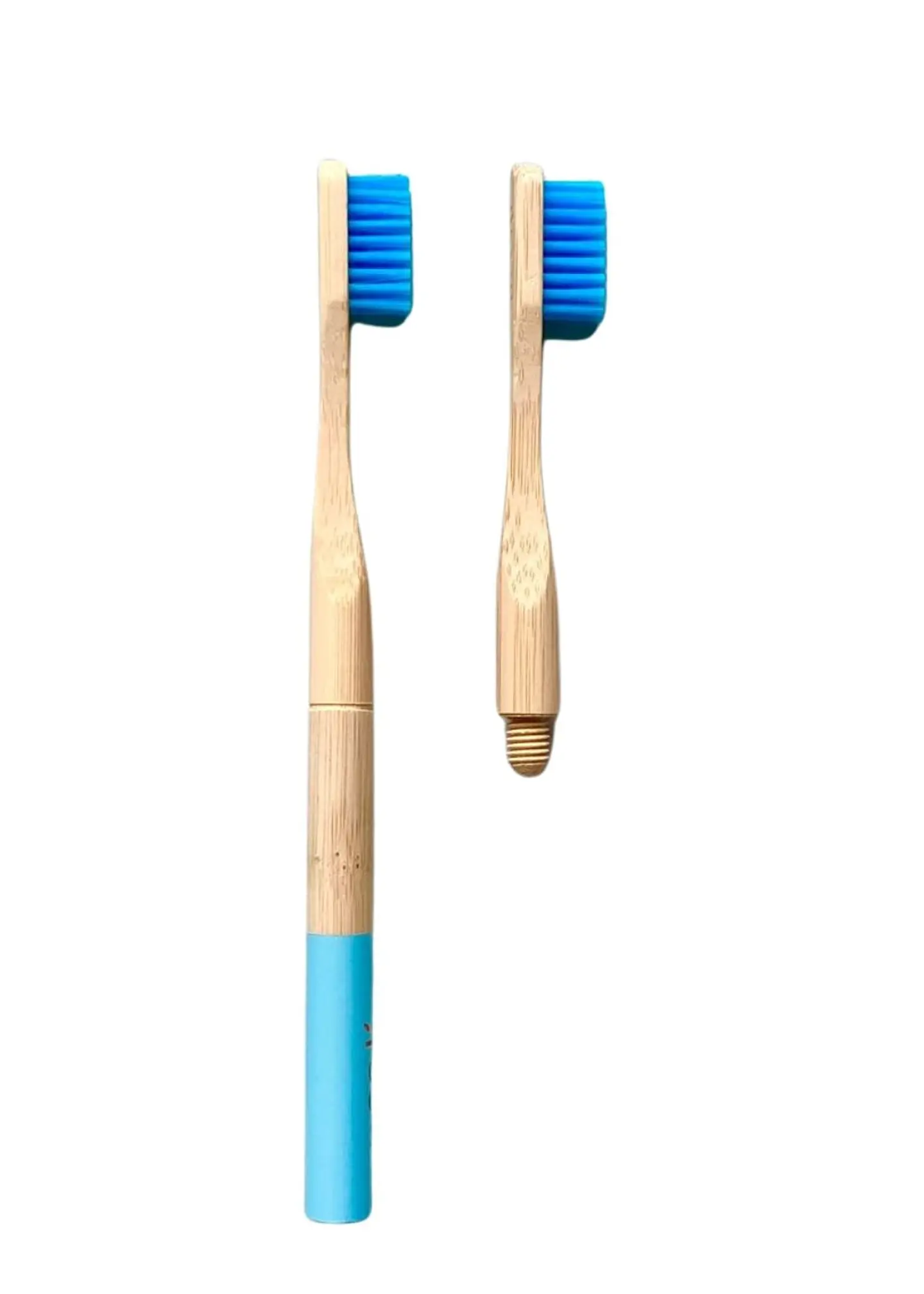 Cepillo Dental de Bambú Redondo Intercambiable + 1 repuesto  – Limpieza consciente, sonrisa natural 1