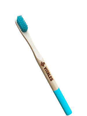 Cepillo Redondo de Bambú con cerdas nylon 6 sin BPA  – Natural como tu sonrisa, fresco como la naturaleza