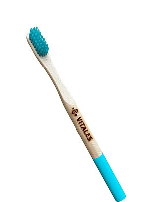 Cepillo Redondo de Bambú con cerdas nylon 6 sin BPA  – Natural como tu sonrisa, fresco como la naturaleza