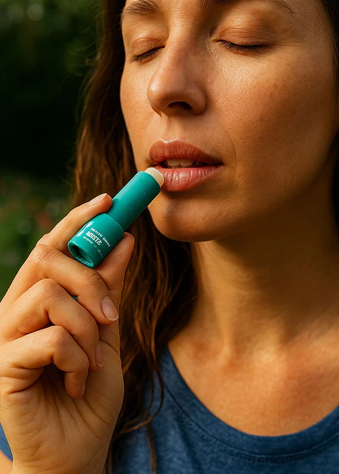 Bálsamo Labial Natural, Vegano, Biodegradable de Menta Transparente 9g – Frescura que cuida tus labios y el planeta