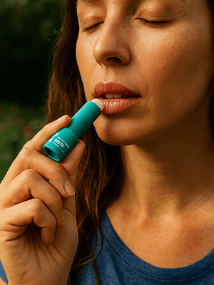 Bálsamo Labial Natural, Vegano, Biodegradable de Menta Transparente 9g – Frescura que cuida tus labios y el planeta