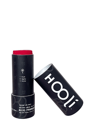 Bálsamo Labial con Color Frambuesa 9g – 100% Natural, Vegano y Biodegradable