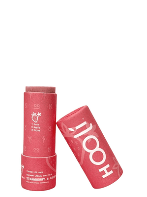 Bálsamo Labial con Color Fresa 9g – 100% Natural, Vegano y Biodegradable