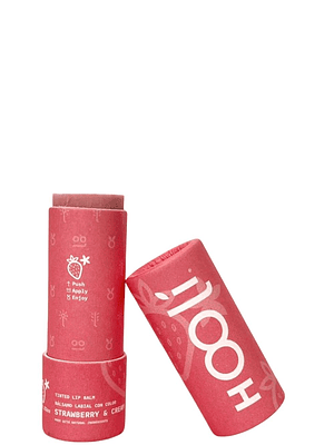 Bálsamo Labial con Color Fresa 9g – 100% Natural, Vegano y Biodegradable
