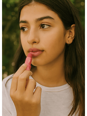 Bálsamo Labial con Color Fresa 9g – 100% Natural, Vegano y Biodegradable