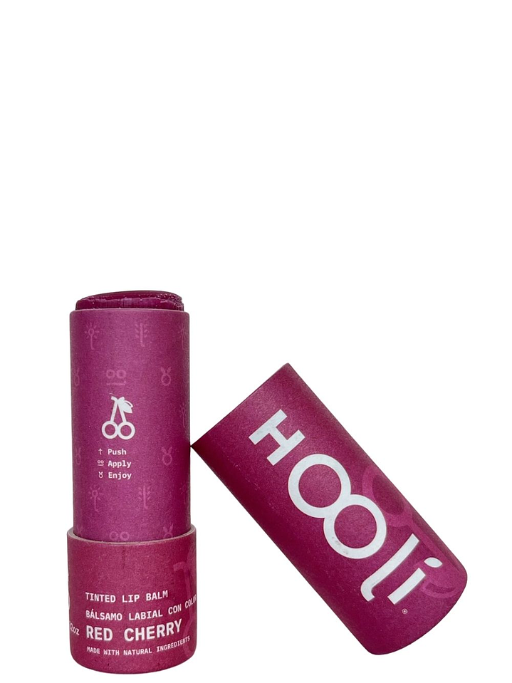 Bálsamo Labial con Color Cereza 9g – 100% Natural, Vegano y Biodegradable 1