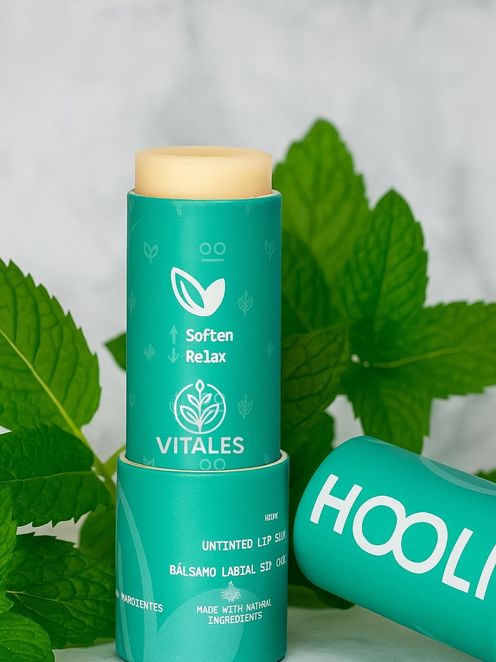 Bálsamo Labial Natural, Vegano, Biodegradable de Menta Transparente 9g – Frescura que cuida tus labios y el planeta 3