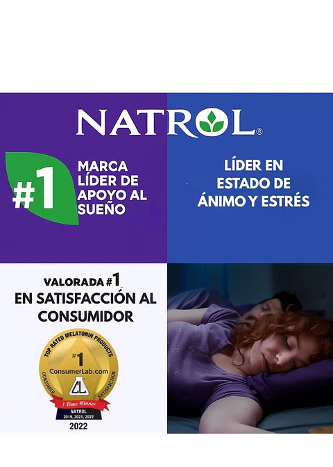 Melatonina Natrol Sleep 5 mg en Gomitas – 180 gomitas | Sueño profundo, natural y reparador | Colombia