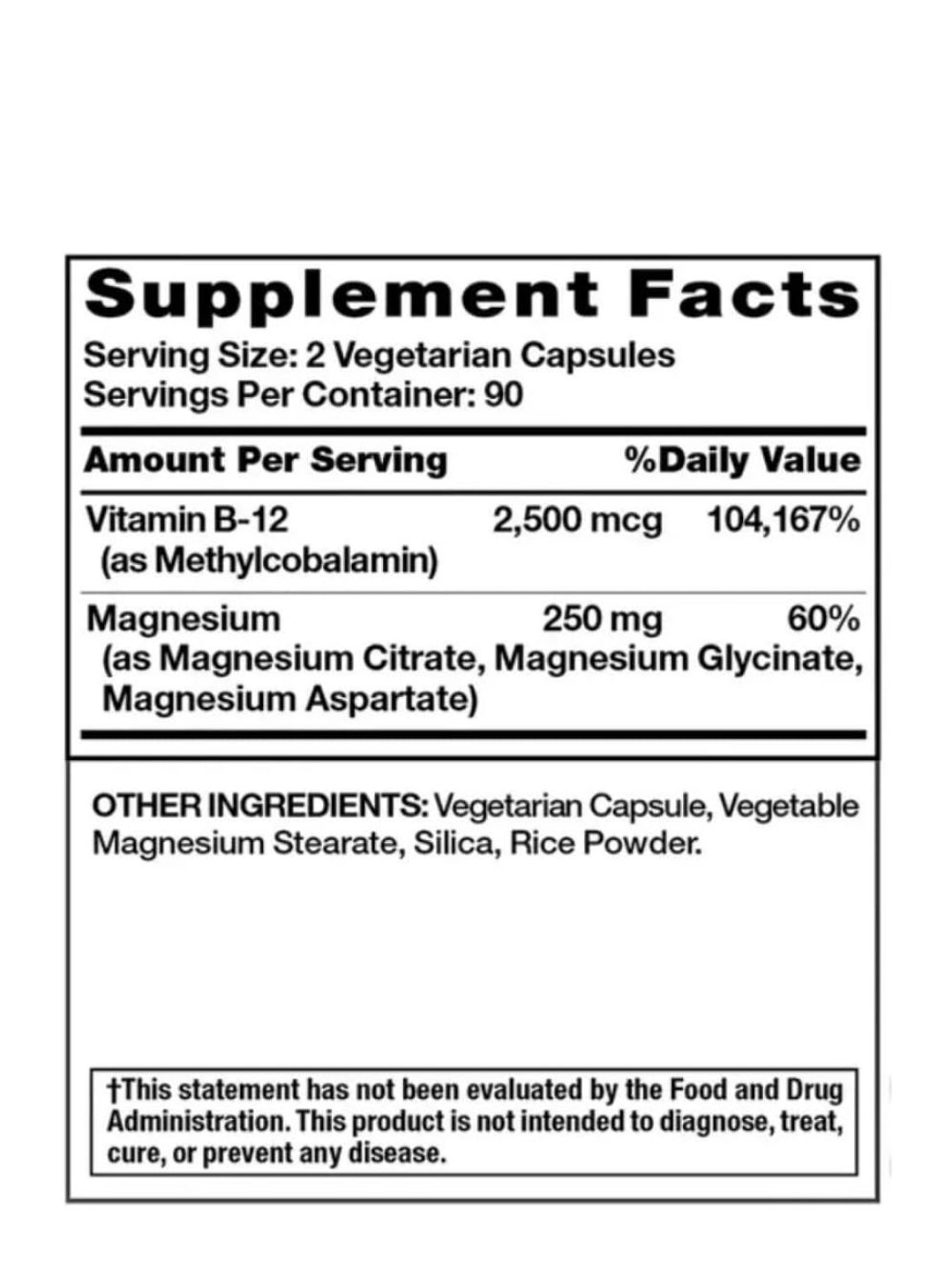 Magnesio Nature’s Truth con Vitamina B12 | Citrato, Glicinato y Aspartato | Salud Muscular, Nerviosa y Energética | 180 Cápsulas Vegetarianas | Colombia 3