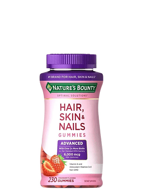 Nature’s Bounty Hair, Skin & Nails Advance Gomitas x230 | 6.000 mcg de Biotina | Cabello Brillante, Uñas Fuertes y Piel Radiante | Sabor Natural |  Colombia