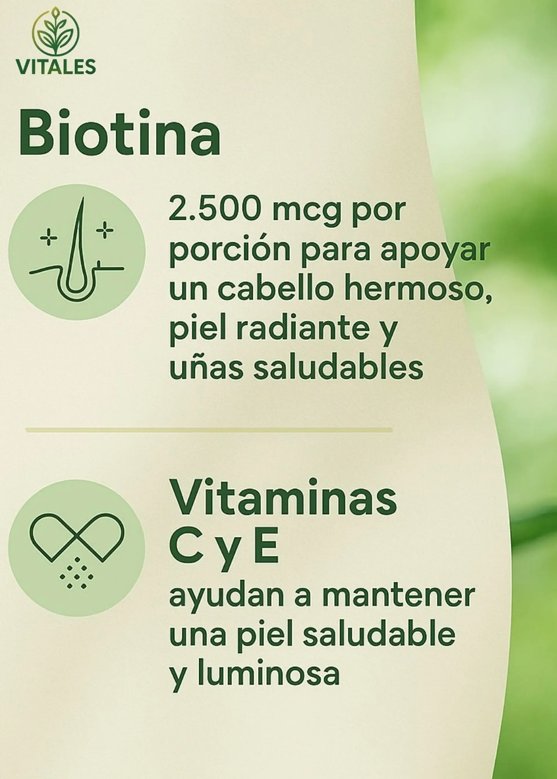 Nature’s Bounty Hair, Skin & Nails Advanced Gummies x230 | 6.000 mcg de Biotina | Vitaminas A, C y E | Cabello Más Fuerte, Piel Radiante y Uñas Resistentes | Gomitas de Fresa | Importadas  |  Colombia 4