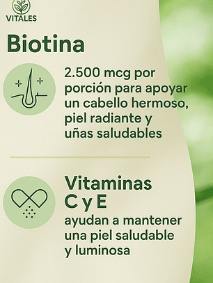 Nature’s Bounty Hair, Skin & Nails Biotina 230 gomitas | Cabello fuerte, piel radiante y uñas saludables | Alta potencia | Colombia