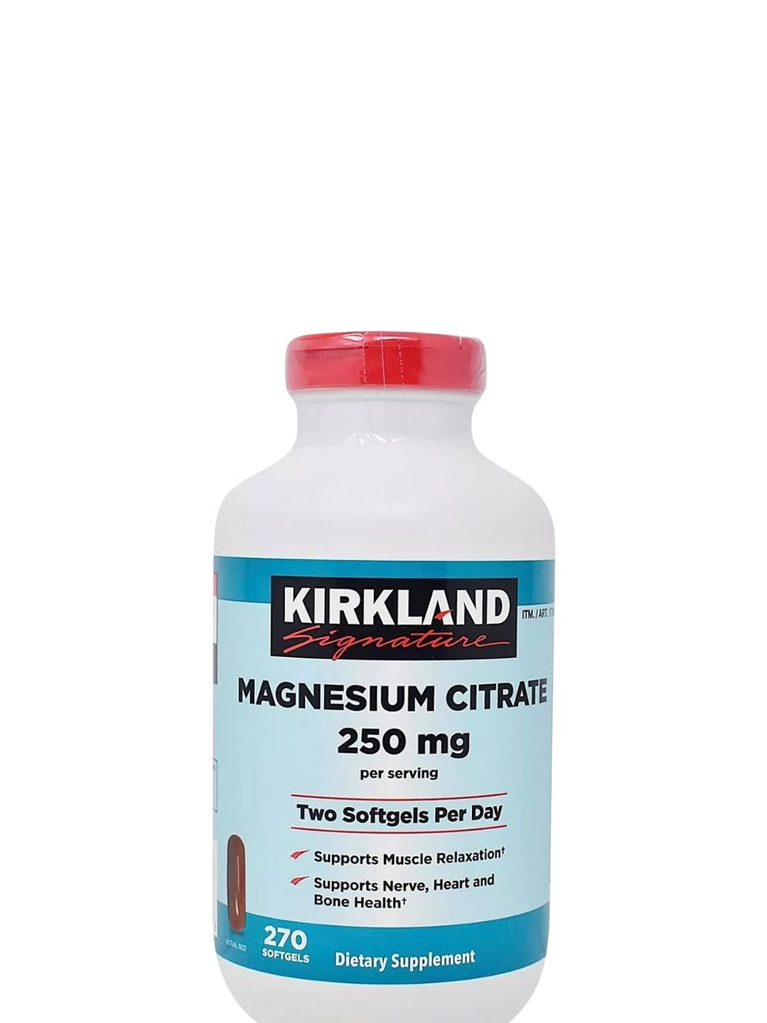 Kirkland Signature Citrato de Magnesio 250 mg (270 softgels) – Apoyo para Músculos, Nervios, Huesos y Corazón| Colombia 3