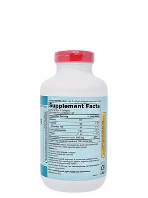 Kirkland Signature Citrato de Magnesio 250 mg (270 softgels) – Apoyo para Músculos, Nervios, Huesos y Corazón| Colombia