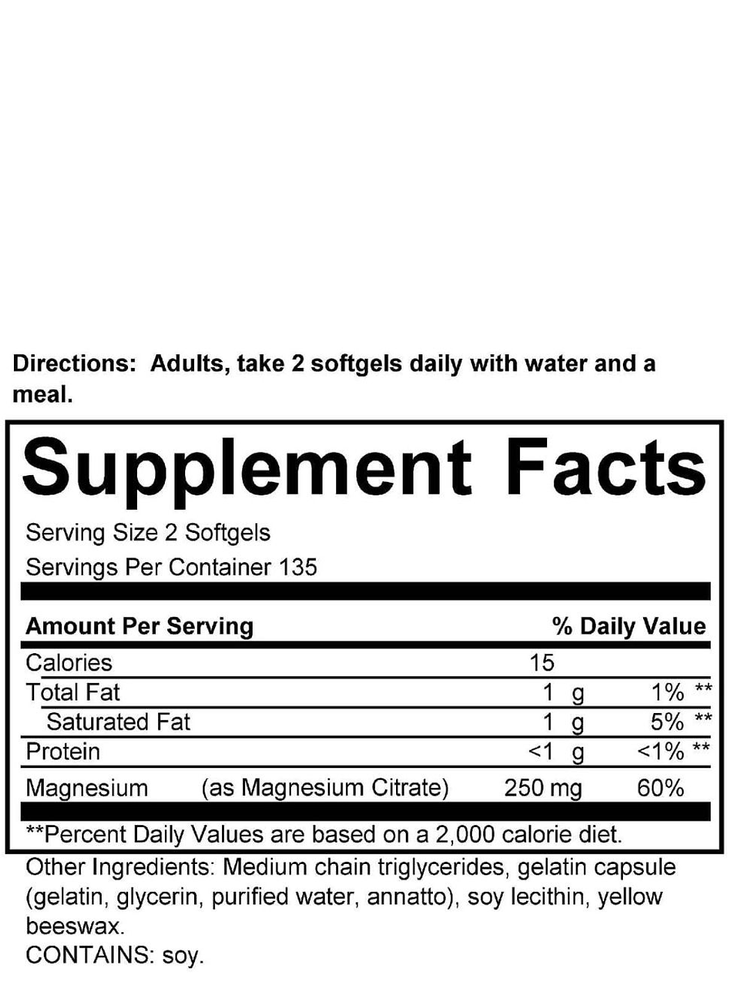 Kirkland Signature Citrato de Magnesio 250 mg (270 softgels) – Apoyo para Músculos, Nervios, Huesos y Corazón| Colombia 4
