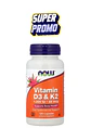 Vitamina D3 + K2 NOW Foods 120 cápsulas | Fortaleza ósea, inmunidad y energía natural | Alta absorción| Colombia - Miniatura 1