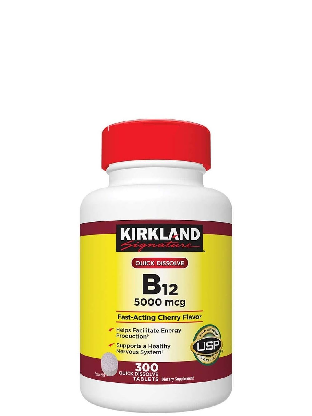Kirkland Vitamina B12 5000 mcg Sublingual – 300 tabletas | Energía Natural, Sistema Nervioso y Metabolismo Activo | Colombia 3