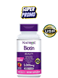 Biotina Natrol 5.000 mcg Fast Dissolve – 250 tabletas | Cabello, Piel y Uñas | Alta absorción y delicioso sabor | Colombia - Miniatura 1