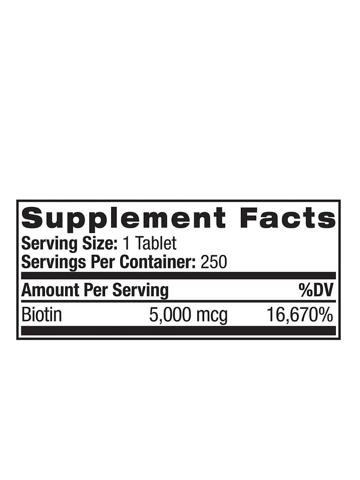 Biotina Natrol 5.000 mcg Fast Dissolve – 250 tabletas | Cabello, Piel y Uñas | Alta absorción y delicioso sabor | Colombia 3