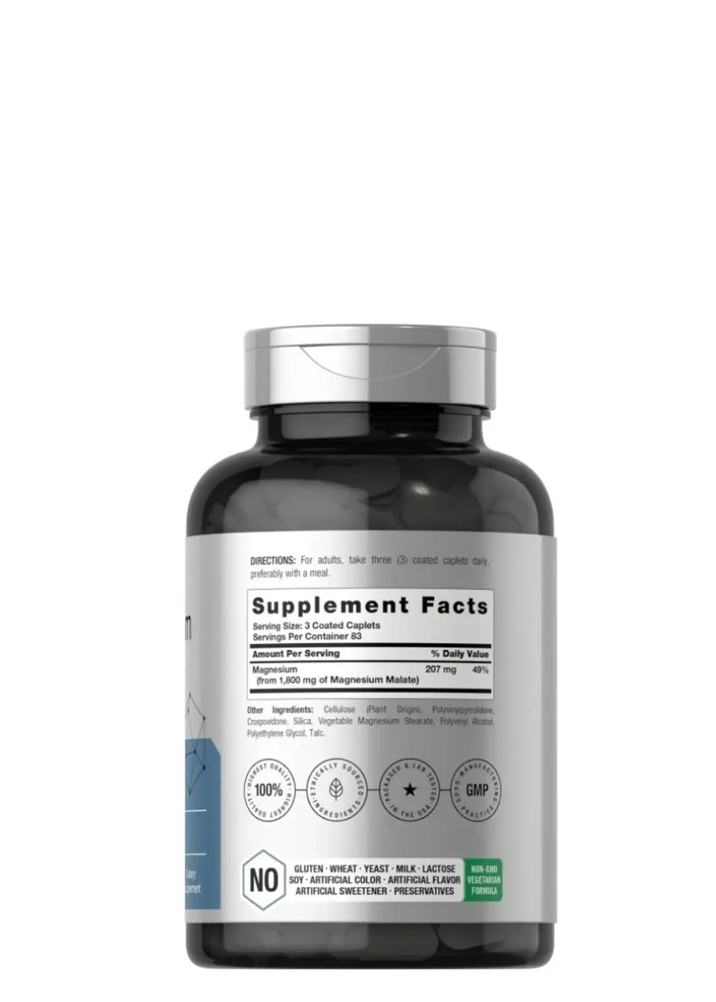 Suplemento Malato de Magnesio Horbäach 1800 mg – 250 Cápsulas | Energía, Músculos y Sueño Profundo | Colombia 3