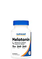 Nutricost Melatonina 10 mg – 240 Tabletas | Sueño Profundo y Descanso Natural | Sin OMG – Sin Gluten – Alta Potencia | Colombia - Miniatura 1