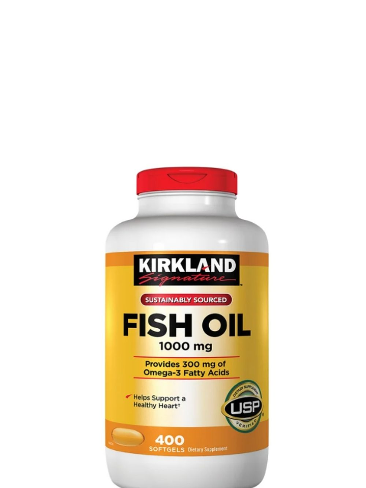 Omega-3 Kirkland Signature 1000 mg – 400 Cápsulas | Salud del corazón, cerebro y articulaciones | Aceite de pescado purificado | Colombia 4